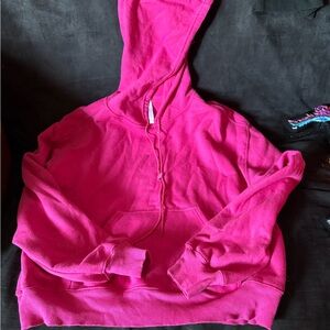 Fabletics Pink Hoodie Sweater